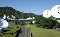 KDDIはスペースXの「スターリンク」と接続する地上局を用意する(山口衛星通信所)