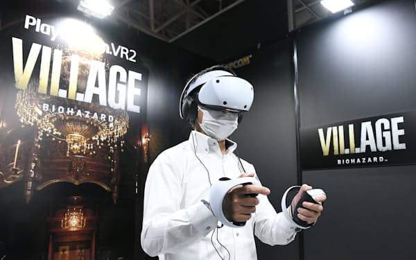 VR対応のゲームも増えそうだ(「バイオハザードヴィレッジ」の試遊)
