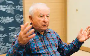 米パタゴニア創業者イヴォン・シュイナード氏(写真 松島星太) 米パタゴニア創業者イヴォン・シュイナード氏(写真 松島星太)