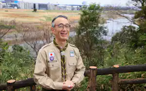 三菱UFJフィナンシャル・グループ 会長 三毛兼承さん (東京都大田区の多摩川台公園で) 三菱UFJフィナンシャル・グループ 会長 三毛兼承さん (東京都大田区の多摩川台公園で)