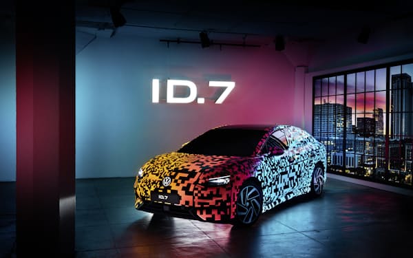 独VWが発表したEVセダン「ID.7」のコンセプト車（同社提供）