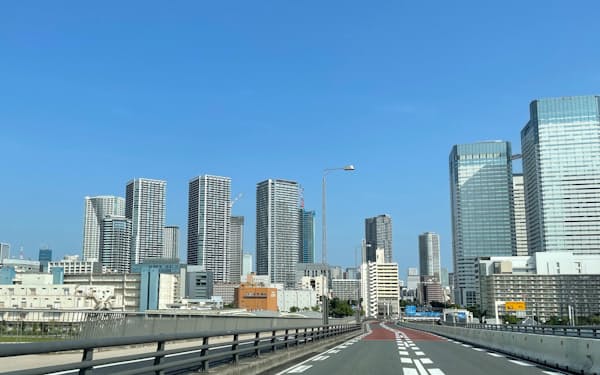 東京都中央区では臨海部の再開発が活発となっている