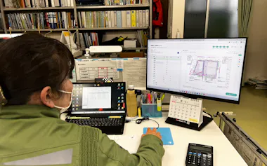 丸紅ではAIを使った図面読み取りのソフトウエアを使用している=同社提供