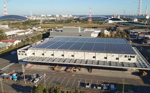 富士物流は自社倉庫の屋根にPPAを活用した太陽光発電システムを設置した