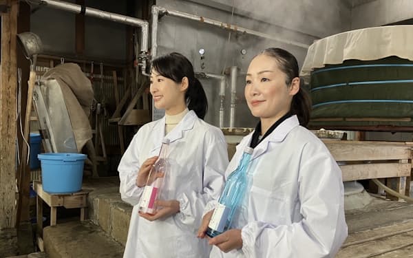 女性だけで造る日本酒となっている