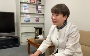 博士号取得は「スタートライン」と語る仲三枝子さん(さいたま市)