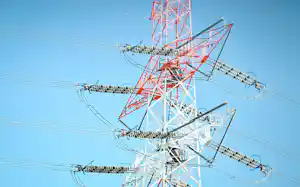 鉄塔と送電線 鉄塔と送電線