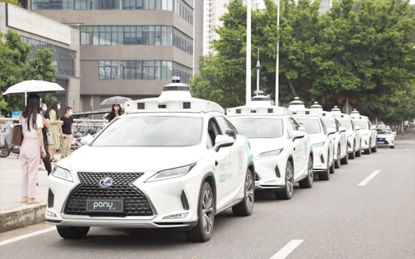 「レベル４」の自動運転タクシーは収益化に苦戦している（広東省広州市）