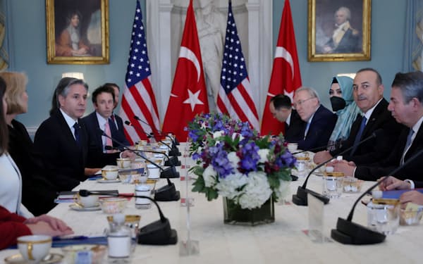 米国とトルコの外相会談で米国が約束したトルコへのF16戦闘機の売却も議題になった＝ロイター