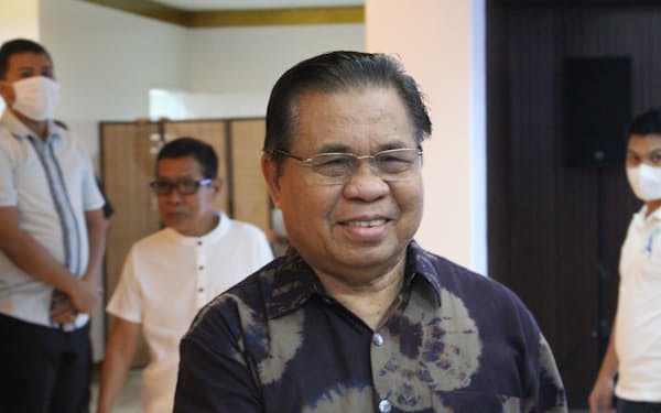 バンサモロ暫定自治政府のムラド首相はＪＩＣＡとの連携に意欲を示した（19日、フィリピン南部コタバト市）