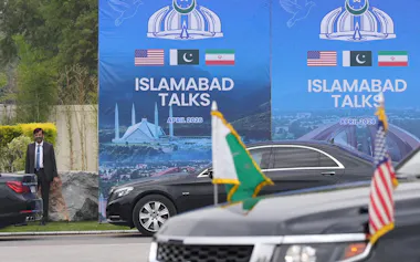 全世界が注視した米国とイランの対面協議はパキスタンの首都イスラマバードが舞台となった(4月11日)=ロイター