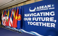 ASEAN外相会議の会場(1月、フィリピン中部セブ)