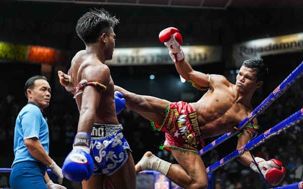 キックボクシングの源流とされるムエタイはタイの国技(バンコク)