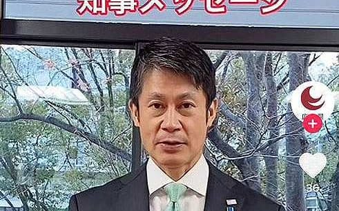 TikTokでメッセージ動画を配信する湯崎英彦広島県知事
