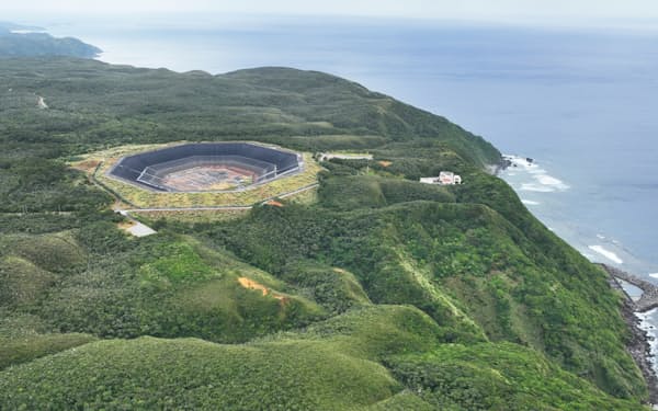 廃止された「沖縄やんばる海水揚水発電所」（沖縄県国頭村）