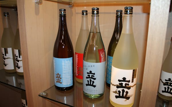 富山県の日本酒出荷量の半分は立山酒造が占める。首都園でも一定の知名度がある