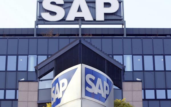 独東部のヴァルドルフにあるソフトウエア大手SAPの本社=AP