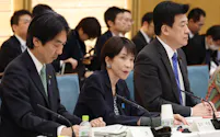 日本成長戦略会議で発言する高市首相(3月10日、首相官邸)