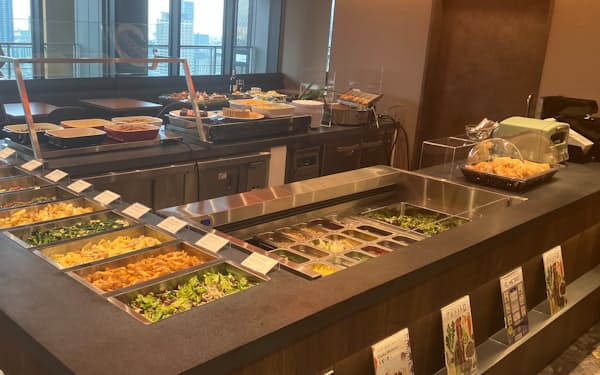 大阪メトロが開業するレストランでは大阪産の野菜を使ったサラダなどを提供する（大阪市）
