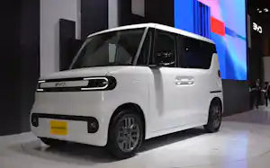 BYDが投入を計画する軽乗用EV「ラッコ」のコンセプトモデル。「ジャパンモビリティショー2025」で披露した(写真:BYD) BYDが投入を計画する軽乗用EV「ラッコ」のコンセプトモデル。「ジャパンモビリティショー2025」で披露した(写真:BYD)