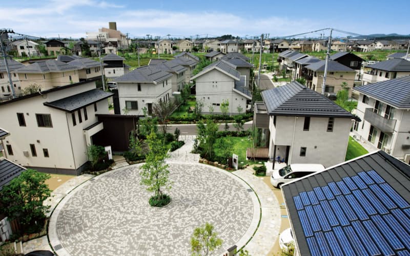 積水ハウスは太陽光パネル設置など環境対応に力を入れている 積水ハウスは太陽光パネル設置など環境対応に力を入れている