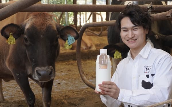 牛のメタンガス排出削減に挑んだ牛乳を売り出した須藤牧場の須藤常務