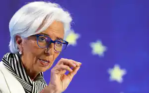 ECBのラガルド総裁=ロイター ECBのラガルド総裁=ロイター