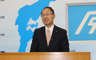 「代行組織の活用などで農業の人手不足に対応したい」と語る山野知事