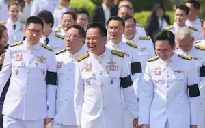 タイのアヌティン首相㊥(4月上旬、バンコク)=小林健撮影 タイのアヌティン首相㊥(4月上旬、バンコク)=小林健撮影