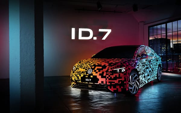 独VWがCES 2023で展示したEV「ID.7」のコンセプト車＝同社提供