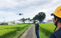泉橋酒造は酒米の質の判断などにドローンを活用する