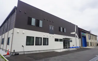 日本財団洋上風力人材育成センターは「技能訓練棟」を新設した(長崎市)