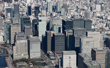 丸の内と大手町の高層ビル群
