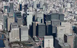 丸の内と大手町の高層ビル群 丸の内と大手町の高層ビル群