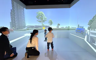 プロジェクションマッピングとVRで危険箇所を体験できる(29日、名古屋市)