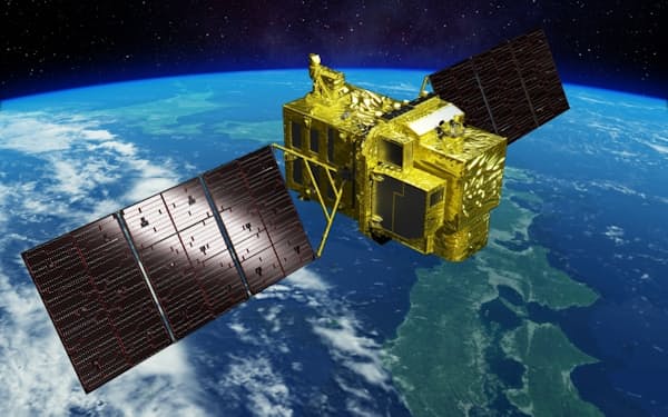 人工衛星「だいち３号」のイメージ＝JAXA提供