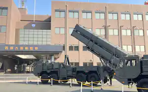 陸上自衛隊の健軍駐屯地(熊本市)には3月末に長射程ミサイルが配置された 陸上自衛隊の健軍駐屯地(熊本市)には3月末に長射程ミサイルが配置された