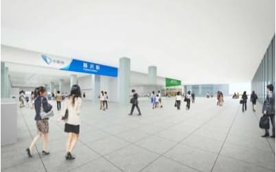 藤沢駅の駅改良工事完成のイメージ