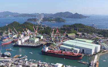 愛媛県今治市は船舶の国内竣工量ベースで約2割のシェアをもつ