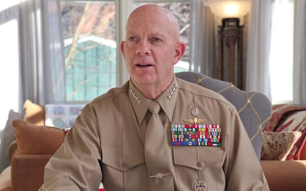 デビッド・バーガー米海兵隊総司令官は対中国シフトを強力に進めている（ワシントン）
