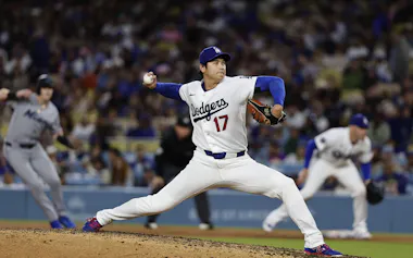 ドジャースの大谷翔平=共同
