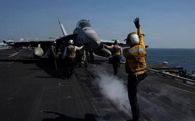 米軍でパランティアのAIが活用されている=米海軍提供・ロイター