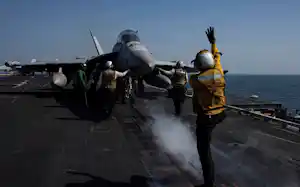 米軍でパランティアのAIが活用されている=米海軍提供・ロイター 米軍でパランティアのAIが活用されている=米海軍提供・ロイター