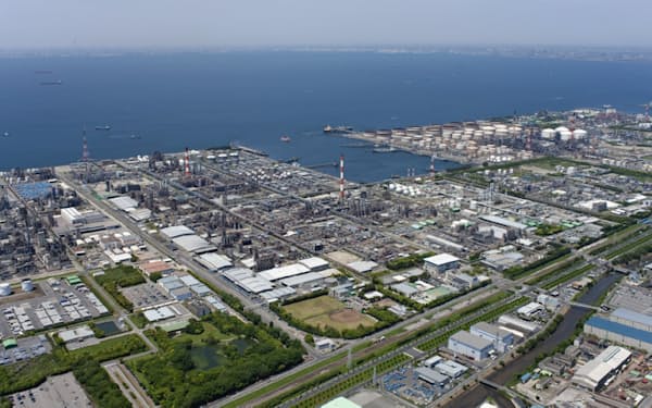 京葉臨海コンビナート内にある三井化学の市原工場