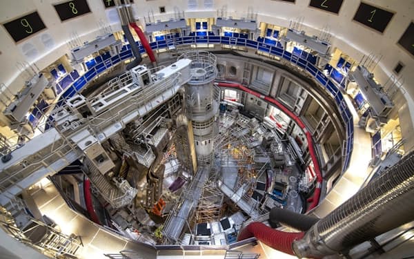 フランスで建設が進むITERの中核部（ITER機構提供）