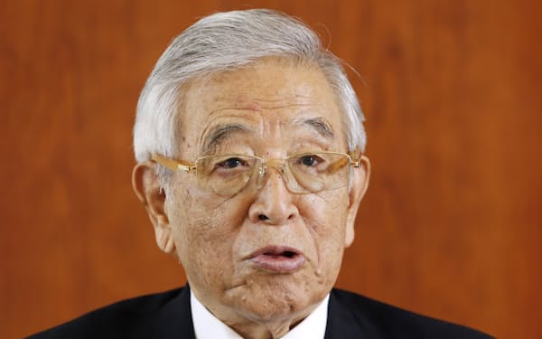 トヨタ自動車の豊田章一郎名誉会長（2014年2月）