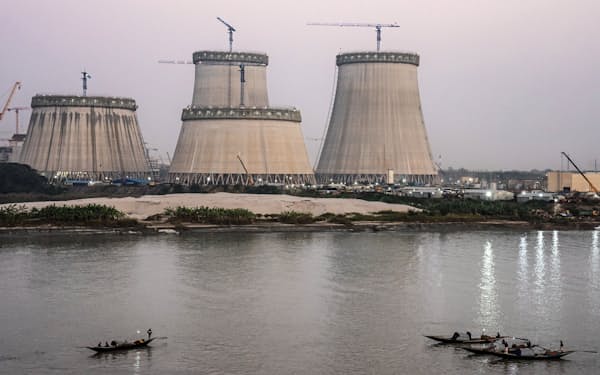 ロシアの支援を受けて建設が進められるバングラデシュのループール原子力発電所