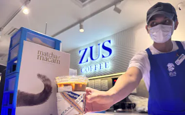「ズスコーヒー」は急速に店舗を拡大してきた(マレーシア国内の店舗)