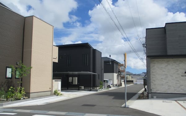 静岡県藤枝市は宅地開発の規制緩和を進め、分譲区画が増えている