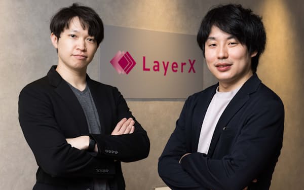 LayerXの松本勇気CTO㊧と福島良典CEO
